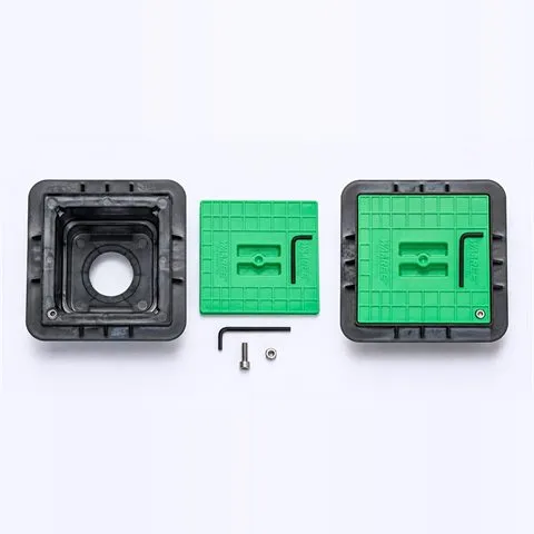 Earthing assembly components laid out