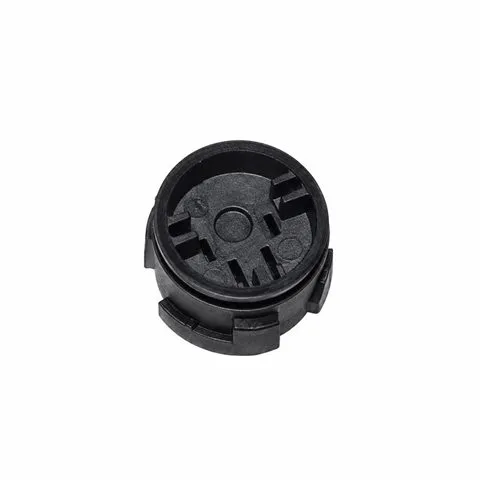 Round moulded socket base with keying ribs