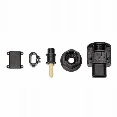 Speed sensor housing parts: cover, clip, plunger, nut and connector body