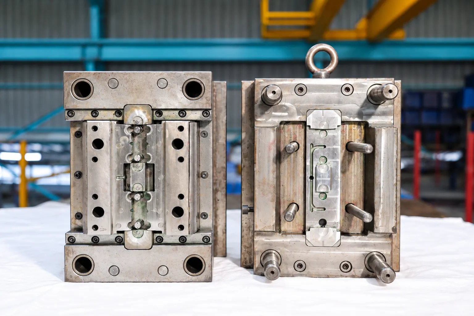Injection mould halves built in our toolroom