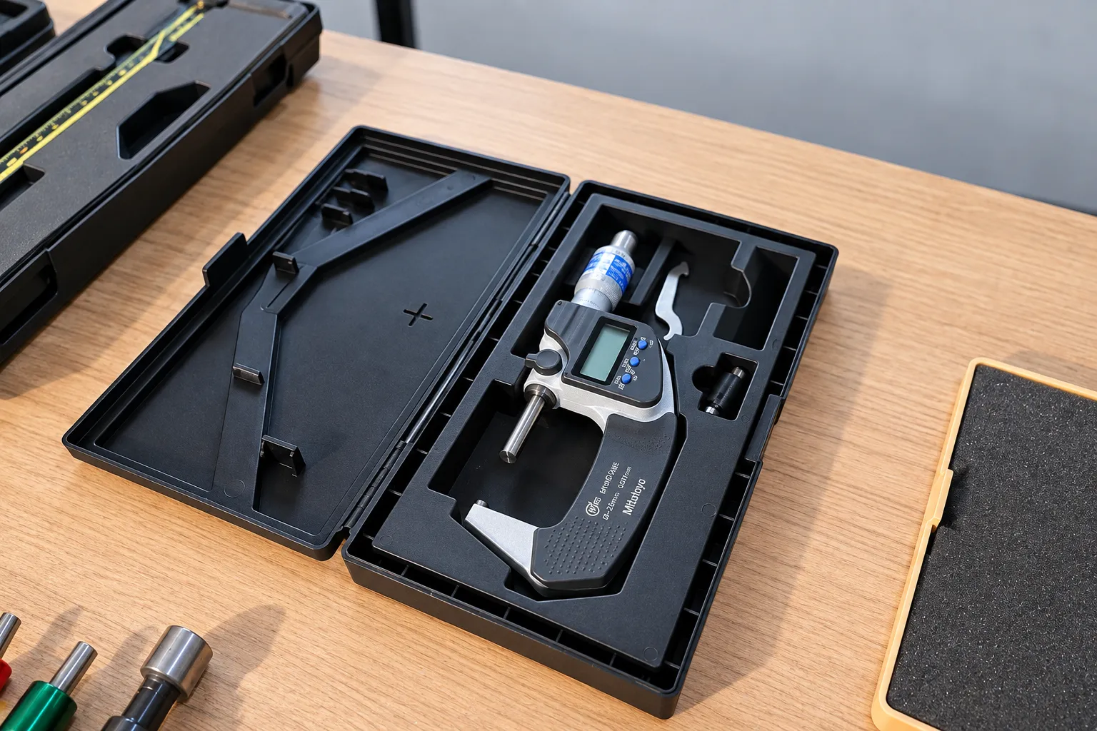 Digital micrometer used for dimensional checks